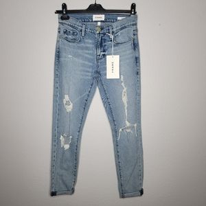 **NWT** FRAME Le Garcon Mid Rise Straight Fit Jeans, Size 24